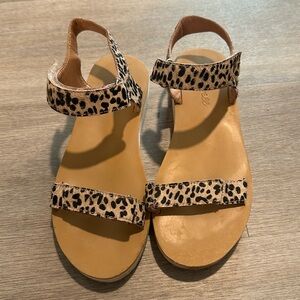 Madewell cheetah sandals